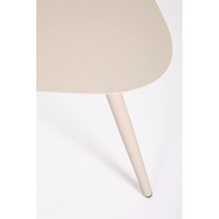 Gartencouchtisch Yvonne 2er-Set aus Metall, modern, champagnerfarben, eckig, pflegeleicht – Bild 5