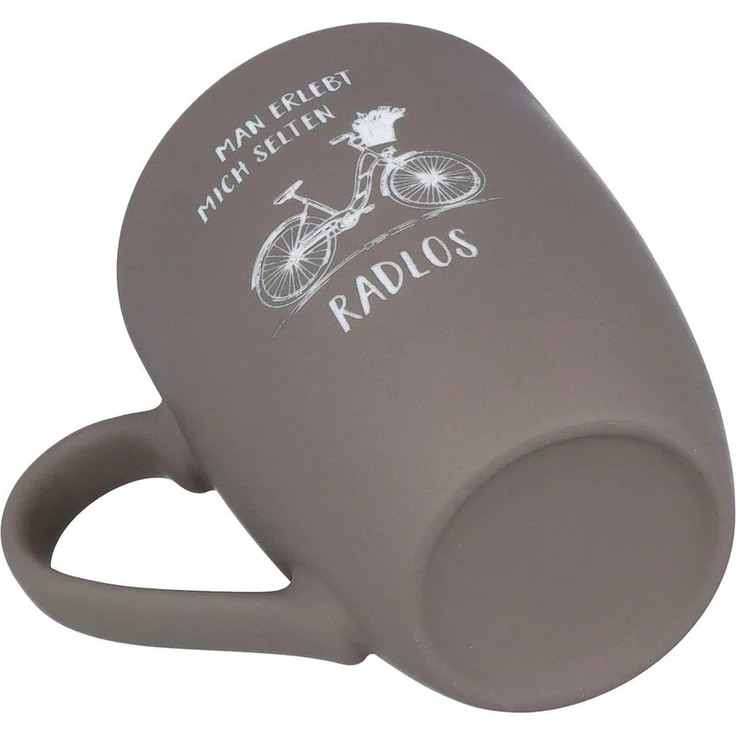 Spruchreif® Tasse SOFT-TOUCH-Tasse mit Gravur·Geschenk für Radfahrer und Mountain Biker – Bild 2