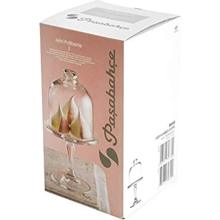 Pasabahce Mini Patisserie mit Haube, aus Glas für Dessert, Pralinen Transparent – Bild 5