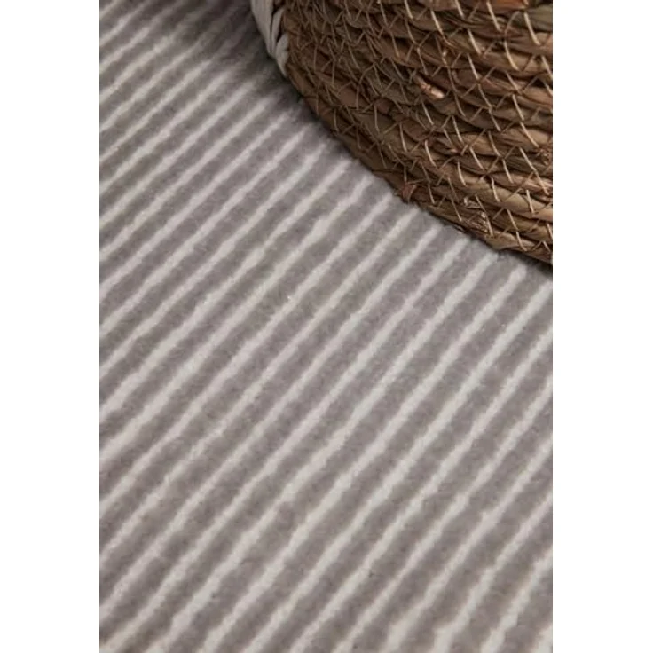 Elle Decoration Teppich Perles, Rechteckiger Kurzflorteppich in Creme und Grau, 120x170 cm, Oeko-Tex® Standard 100, für Fußbodenheizung geeignet, strapazierfähig, pflegeleicht, stuhlrollengeeignet – Bild 8