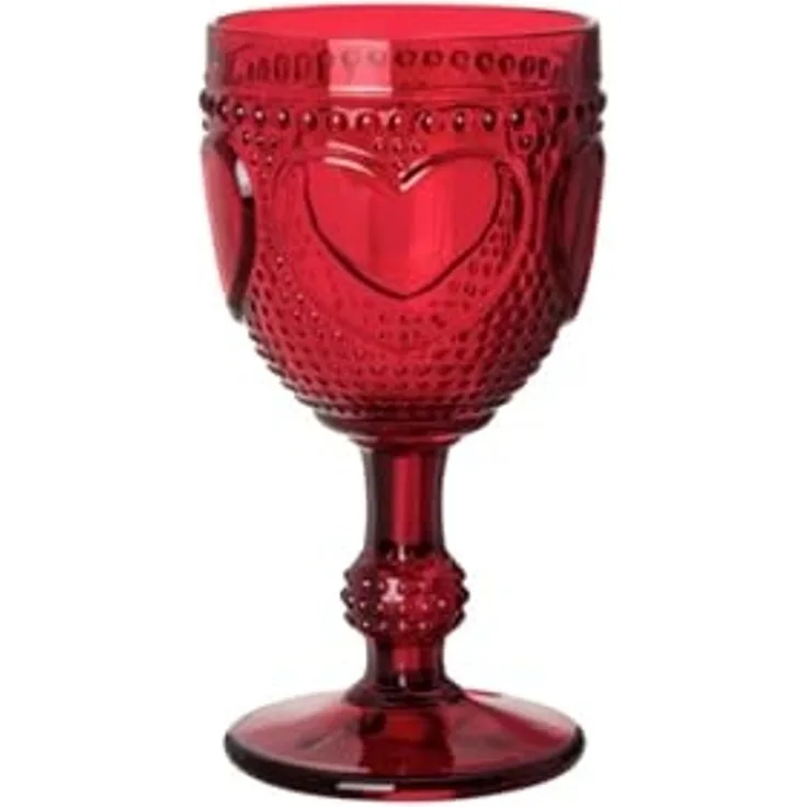 Hutschenreuther Glas Christmas Love Glas rot Kelchglas, Glas