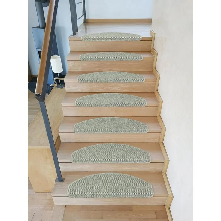 Metzker® Stufenmatte Stufenmatten Göteborg Halbrund, halbrund, Höhe: 8 mm, 15 Stück - Lindgrün – Bild 2