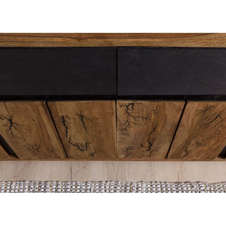 Sideboard Sheesham 155x40x77 natur unbehandelt LICHTENBERG #115 – Bild 7