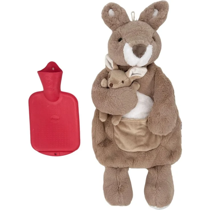Kuschelfamilie „Känguru Pearl & Baby Pollie“ mit 0,8 L Wärmflasche & Kirschke. – Bild 6