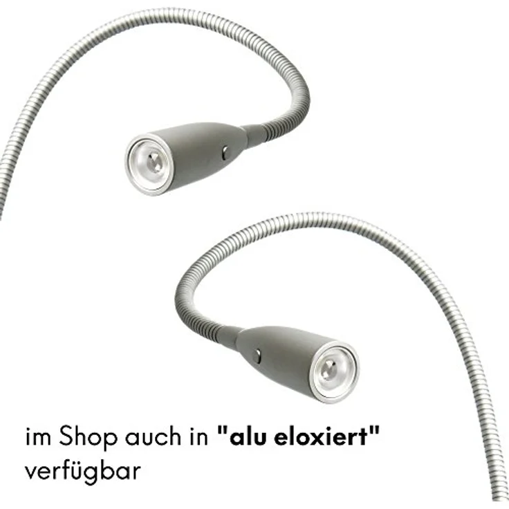 kalb Bettleuchte LED Leseleuchte Aufbauleuchte Nachttischlampe Bettlampe Leselampe, 2er Set, warmweiß – Bild 6