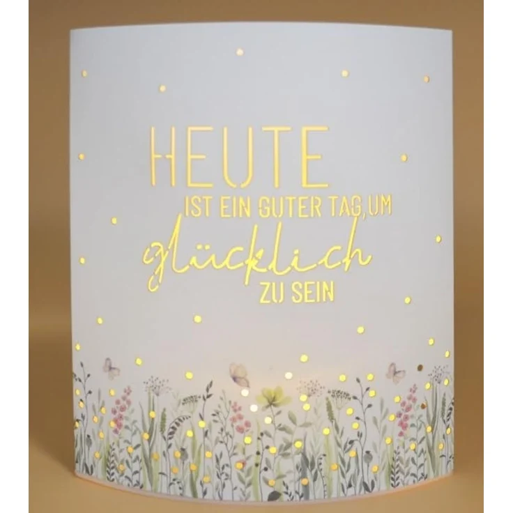 Deko Lampe Leuchte Batterie Poesielicht für Dich la vida Geschenk Wiese 6295921 – Bild 1