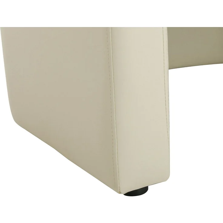Vente-unique - JOVANA - Sessel mit gerader Rückenlehne - Plastik - Kunststoff (PVC) - Beige - 65 x 64 x 74 cm – Bild 7