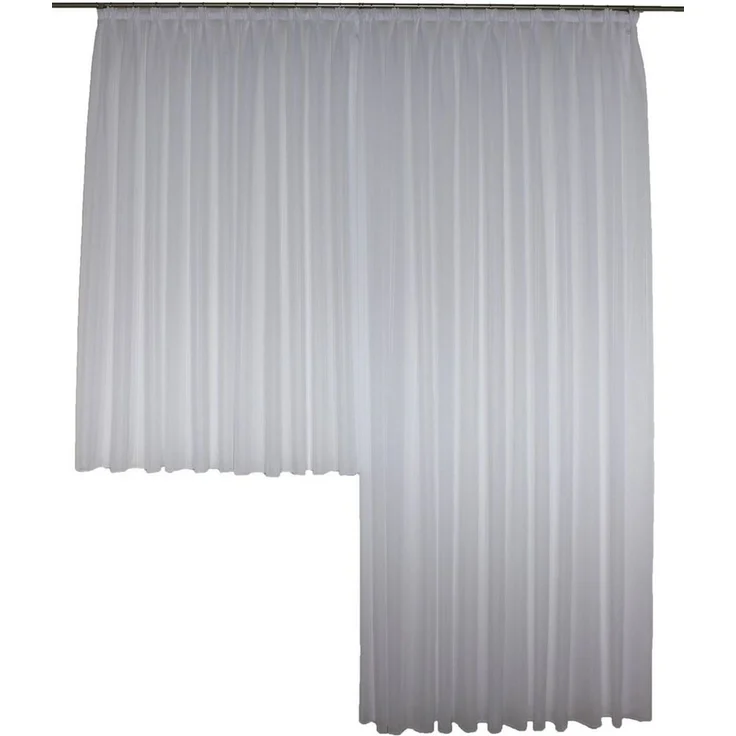 Wirth Gardine Gerty (1 St), Faltenband, halbtransparent, Sablé, Store – Bild 3