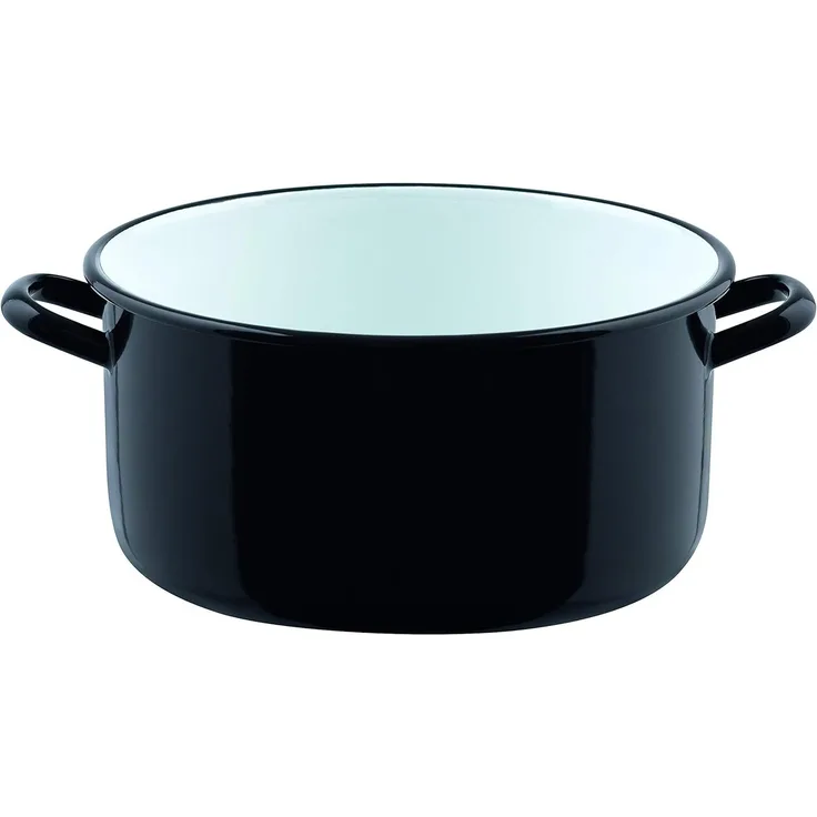 Riess Bratentopf Classic Schwarz Emaille 32 cm 12 l