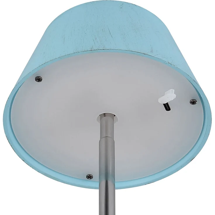 LED Tischleuchte, blau, Touchdimmer, Akku, H 22,5 cm – Bild 10