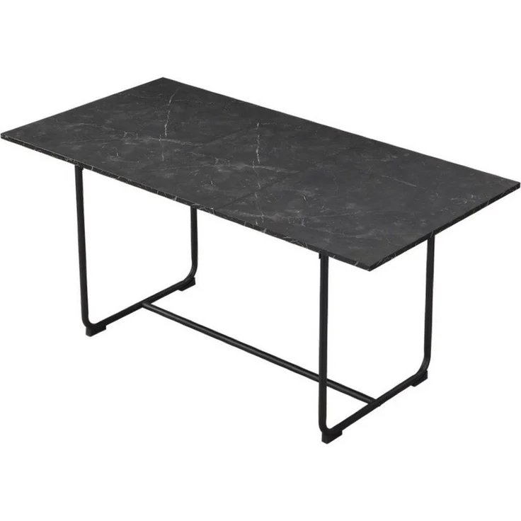 B&D home Esstisch LIO, Metallgestell schwarz oder weiß, ausziehbar, 4-6 Personen – Bild 1