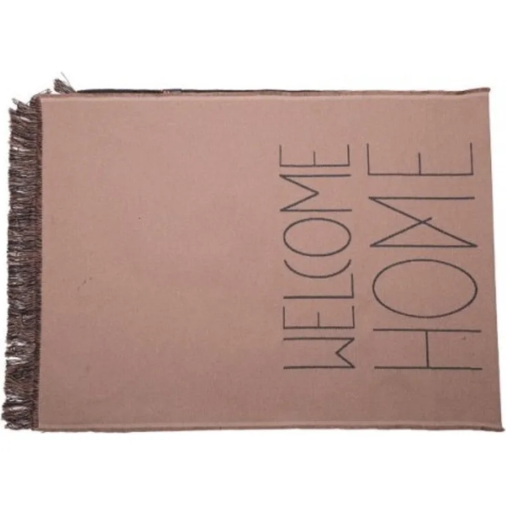 David Fussenegger Teppichläufer Goliath mit Fransen Welcome Home Braun 068164T2