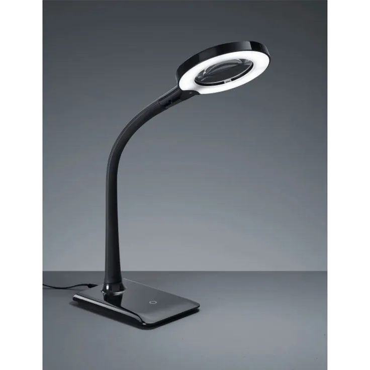 Trio Lupo LED Tischleuchte, 5W, 550lm, schwarz (527290102)