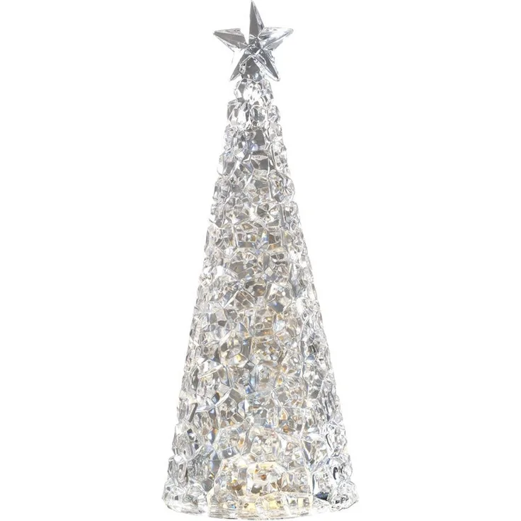 Sompex GLAMOR Tischleuchte Weihnachtsbaum Dekoleuchte Silber 44 cm