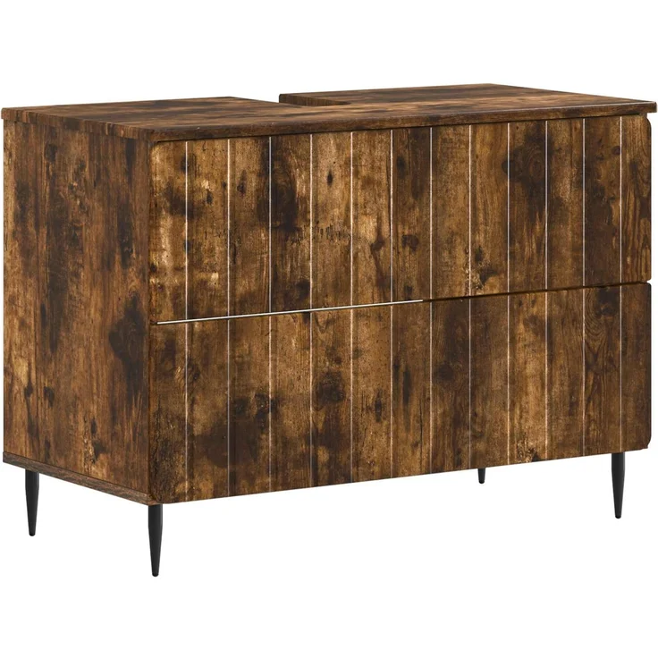 vidaXL 2-teiliges Badezimmer Schrank Set ZWOLLE Raucheiche 3417680 – Bild 4
