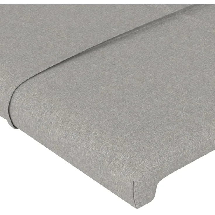 vidaXL Kopfteile 4 Stk. Hellgrau 72x5x78/88 cm Stoff 3116330 – Bild 4