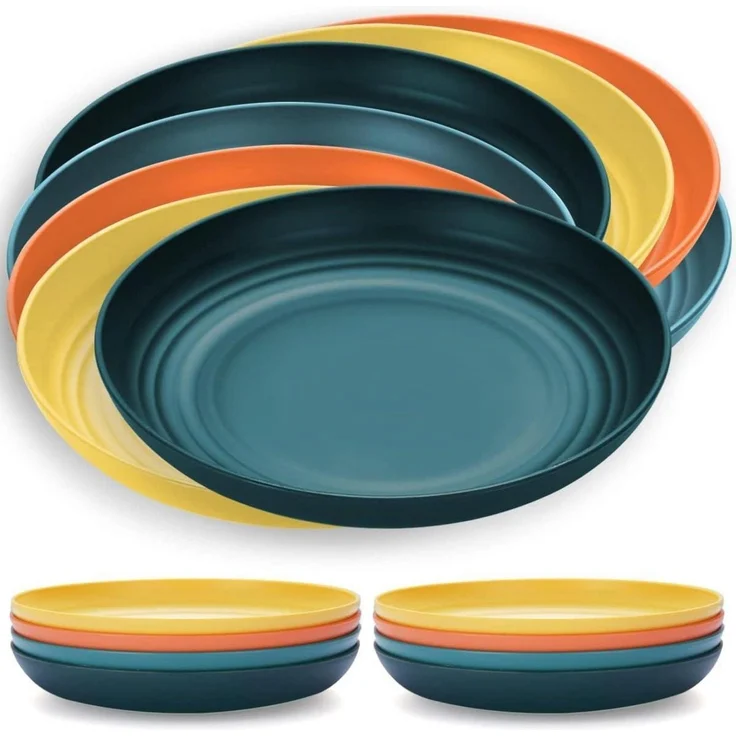 8er Set Kyraton Teller 23cm - Leicht, unzerbrechlich, spülmaschinenfest – Bild 1