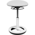 Topstar Hocker Sitness BOB mit weißem Fußring weiß