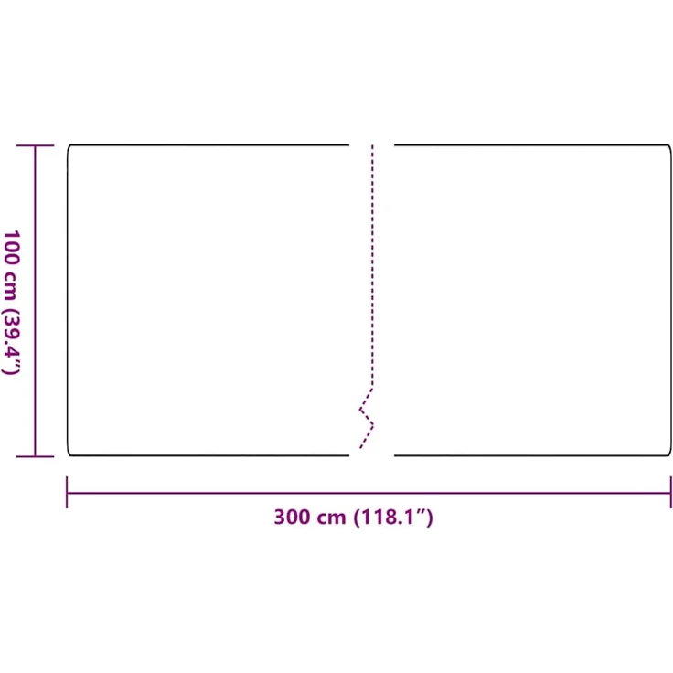 vidaXL Teppichläufer Dunkelgrau 100 x 300 cm 100% Polypropylen 42011376 – Bild 7