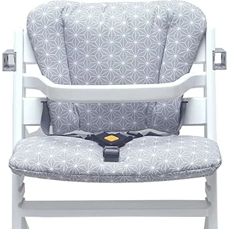 Blausberg Baby - Timba Sitzkissen Set BESCHICHTET für Safety 1st Hochstuhl - Happy Star Grau