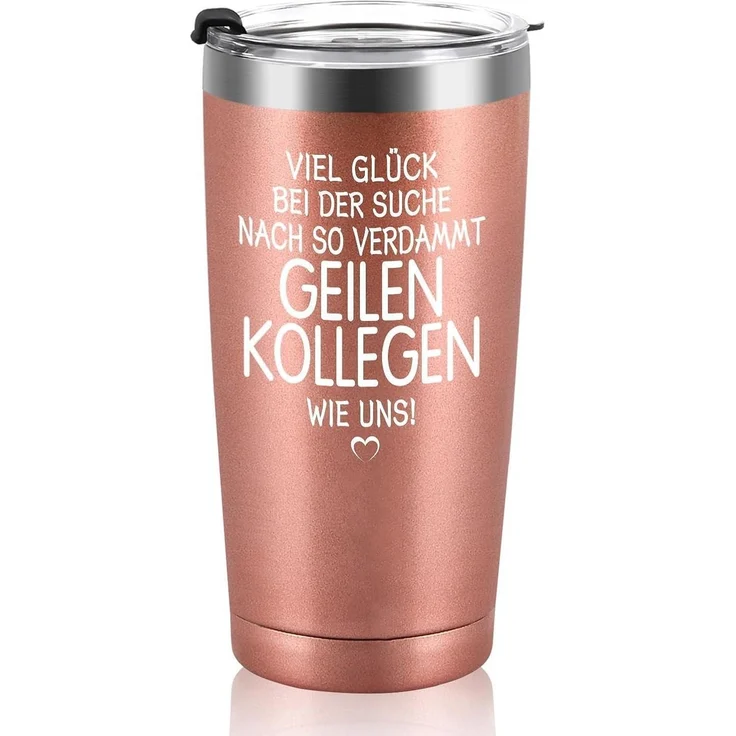 Livole Abschiedsgeschenk Kollegen Jobwechsel - Lustige Tasse 600ml Weinbecher – Bild 1