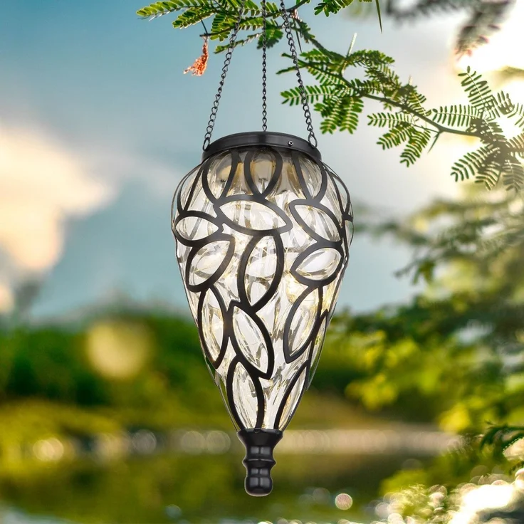 Solarleuchte Garten Tropfen 2er Set 10cm Solarlampe Außen Außenleuchte Solar – Bild 5