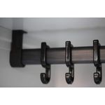 Steelboxx Spind Garderobenschrank Stahlschrank Metallschrank Kleiderspind 180 x 60 x 50 cm Lichtgrau/Rot 2 Abteile 510124