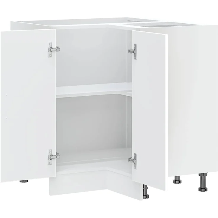 vidaXL Küchen-Eckunterschrank Porto Weiß Holzwerkstoff 853987 – Bild 5