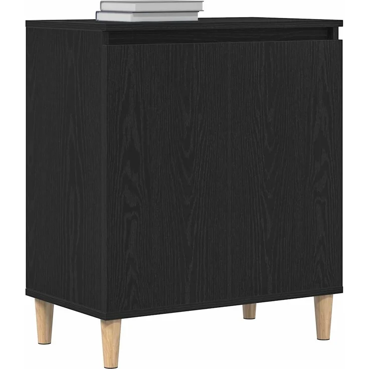 vidaXL Sideboard Schwarz 60 x 35 x 70 cm Holzwerkstoff 862593 – Bild 2