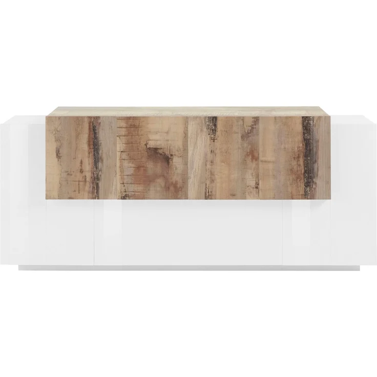 INOSIGN Sideboard Coro, Kommode, Schrank, Kredenz, grifflos mit Einlegeböden, 1 Klappe, 6 Türen, Doppeltiefe, B/T/H 200x86x45cm – Bild 2