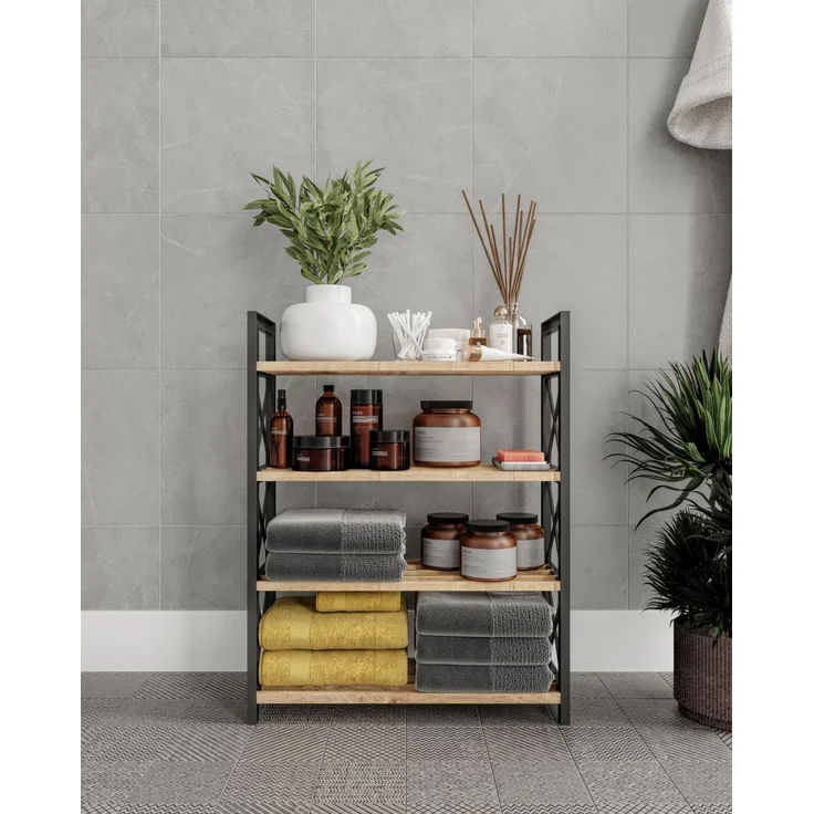 Skye Decor 'Plastic Bathroom 4' Mehrzweckregal, Schwarz, 46 x 64 x 18 cm – Bild 2
