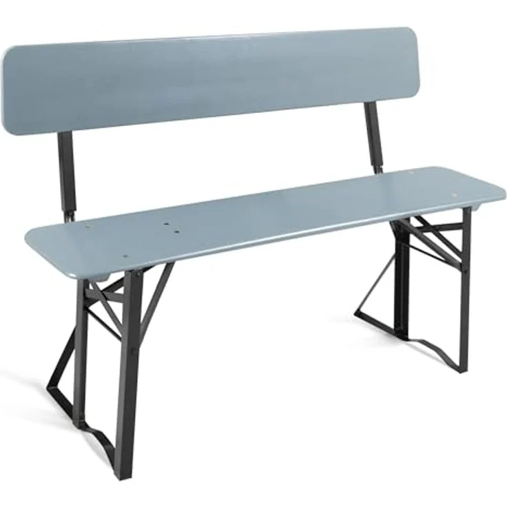 Stagecaptain Sitzbank "Hirschgarten" Bierzeltbank mit Lehne 119 cm (2-St), Gartensitzbank, Campingbank, Gartenbank zusammenklappbar – Bild 1