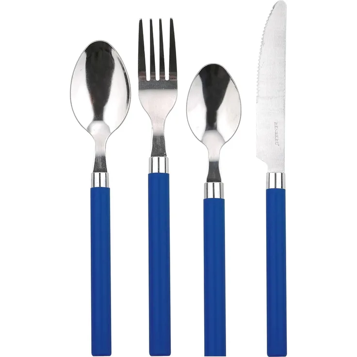 Renberg 24 tlg. EssBesteckset Tafel-Besteck Bestecke RB-4540 blau
