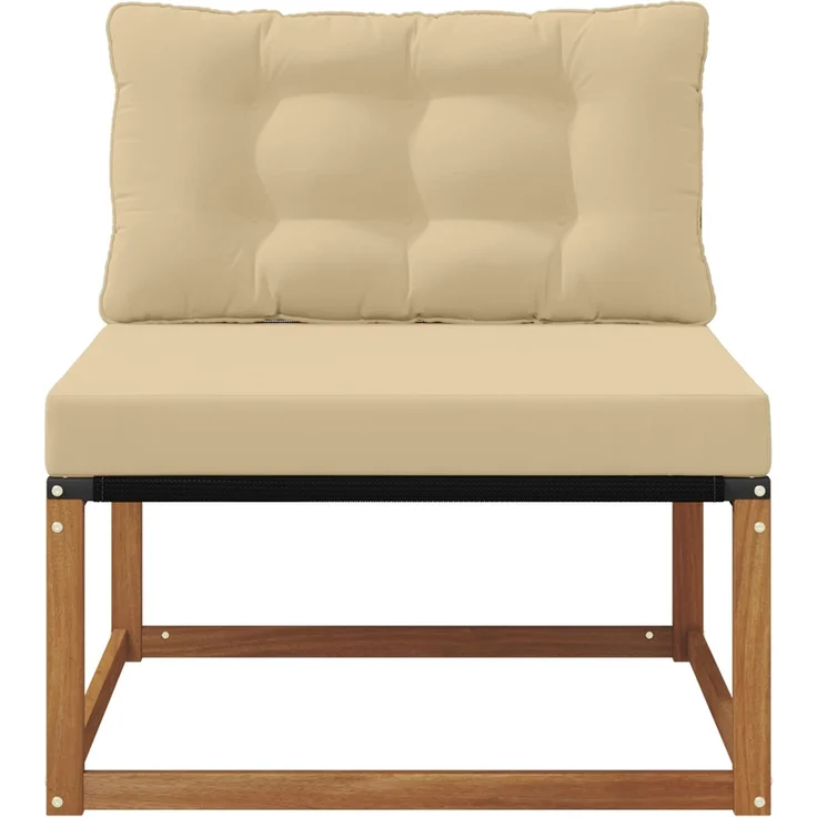 vidaXL Sectional Sofa Einheiten Massivholz Akazie Natur 900636 – Bild 4