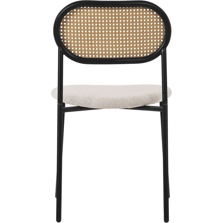 ML-DESIGN Stuhl Esszimmerstühle Rattanstuhl Polsterstühle Akzentstühle für Esszimmer (4 St), Beige Esstischstühle mit Rückenlehne aus Rattan 4er Set Küchenstuhl – Bild 3
