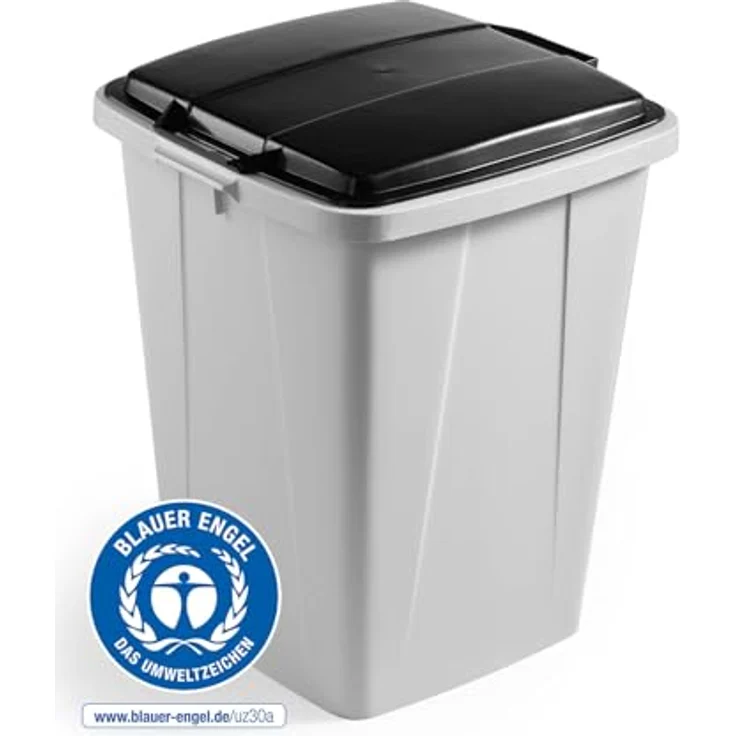 Durable Deckel für Abfalltonne für DURABIN 90l quadratisch schwarz – Bild 4