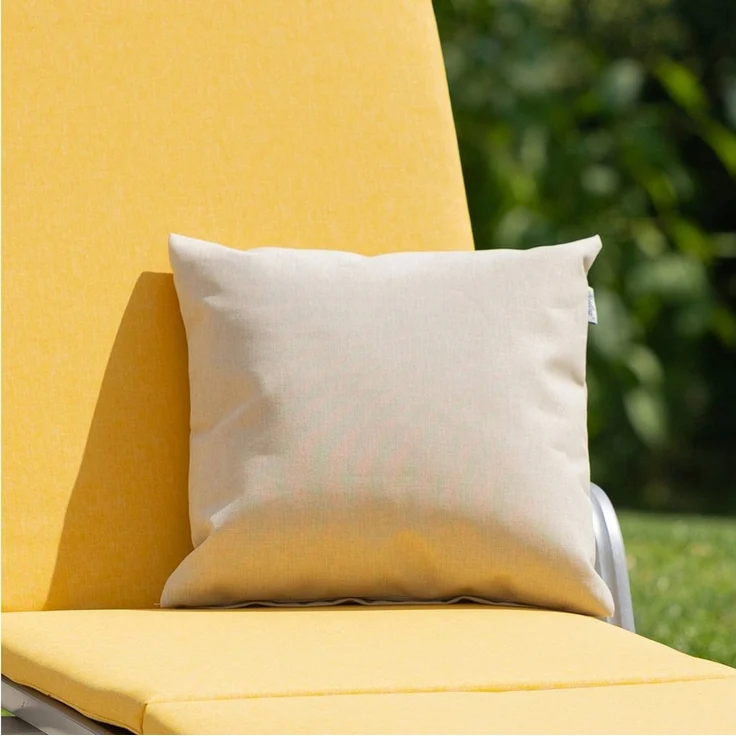 Herlag Dekokissen SUNNY Outdoorkissen Bezug, Garten, 40x40cm, Wetterfest, Natur, Nur Hülle – Bild 2