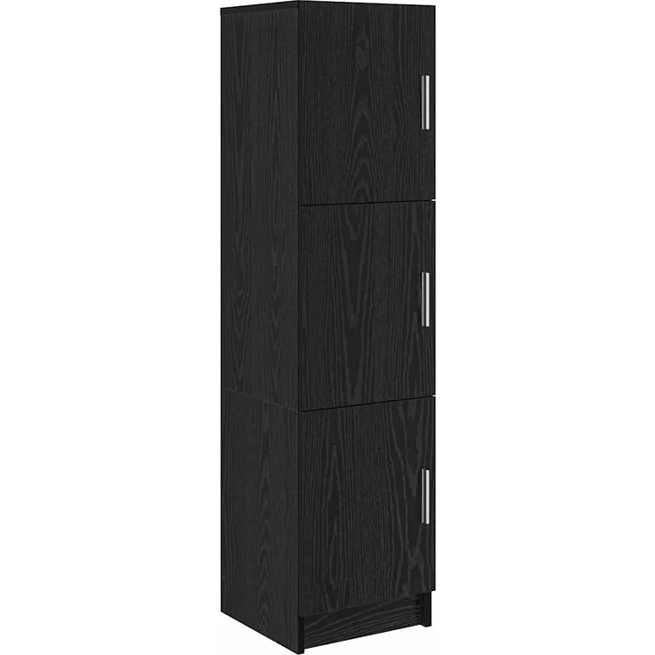 vidaXL Highboard Schwarz Eichen-Optik 31,5 x 32 x 122,5 cm 869347 – Bild 1