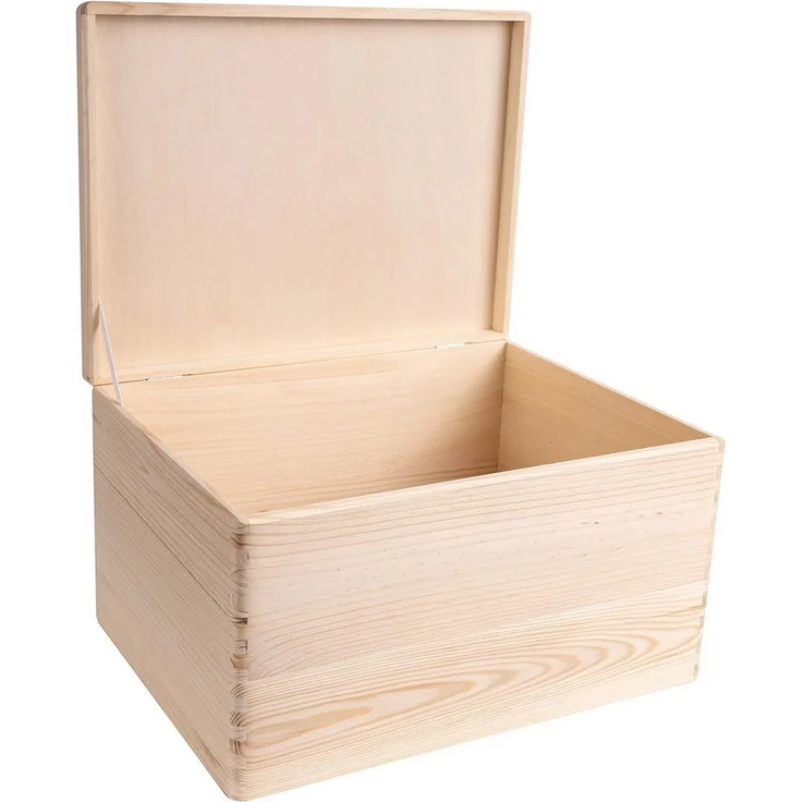 Creative Deco Holzkiste Große Holzkiste mit Deckel 40x30x24 cm (1cm), Holzbox mit Deckel Kasten – Bild 5
