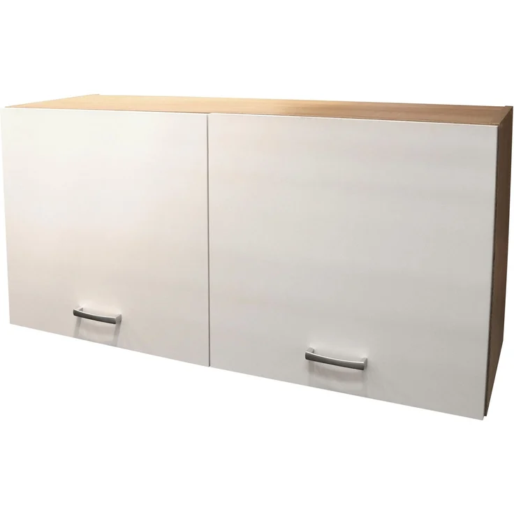 Hängeschrank >Ailina< in Sonoma-Eiche / weiß, Holzwerkstoff - 100x50x31 (BxHxT) – Bild 1