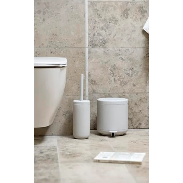 Zone Denmark Ume Bad Mülleimer, Kosmetikeimer mit Soft-Close, herausnehmbarem Inneneimer, 4 Liter, Durchmesser 19,5 cm, Höhe 22 cm, Soft Grey – Bild 4