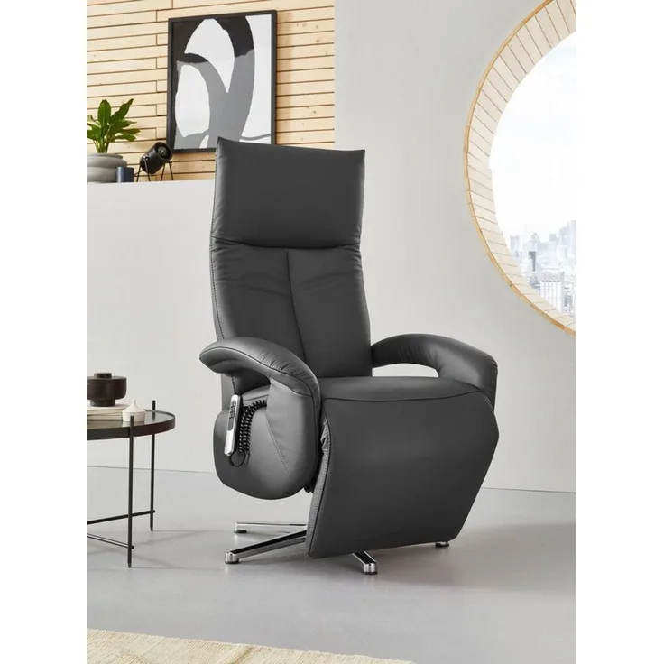 sit&more TV-Sessel Tycoon mit Kopfteilverstellung & Drehfunktion, weitere Funktionen, Ergonomie M: elektr. Fußstütze, Rückenlehne & Aufstehhilfe, Akku