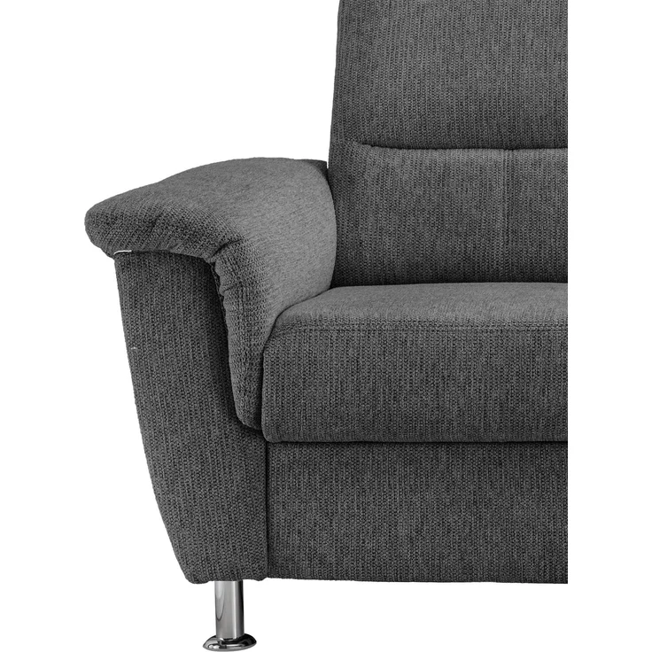 Ecksofa >Ludwigshafen< Motor-funktion, Kopfstütze, Stauraum, anthrazit - 231x113x165 (BxHxT) – Bild 9