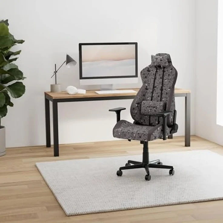 NITRO CONCEPTS S300 Gamingstuhl - Ergonomischer Bürostuhl Schreibtischstuhl Chefsessel Bürostuhl Pc Stuhl Gaming Sessel Stoffbezug Belastbarkeit 135 Kilogramm - Urban Camo – Bild 2