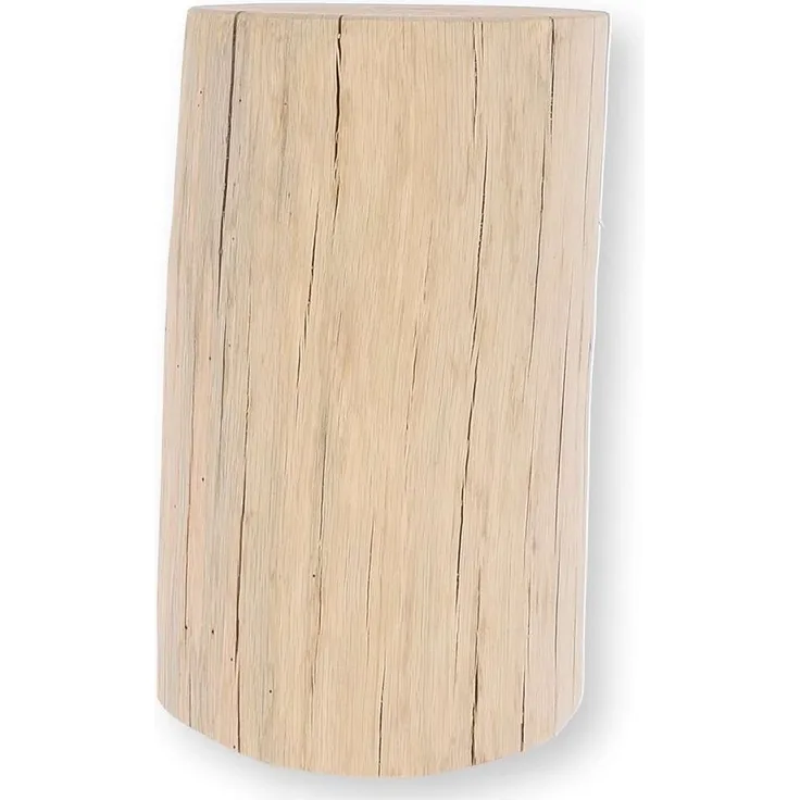 Hocker Block, Eiche massiv, rund, Höhe: 38 cm