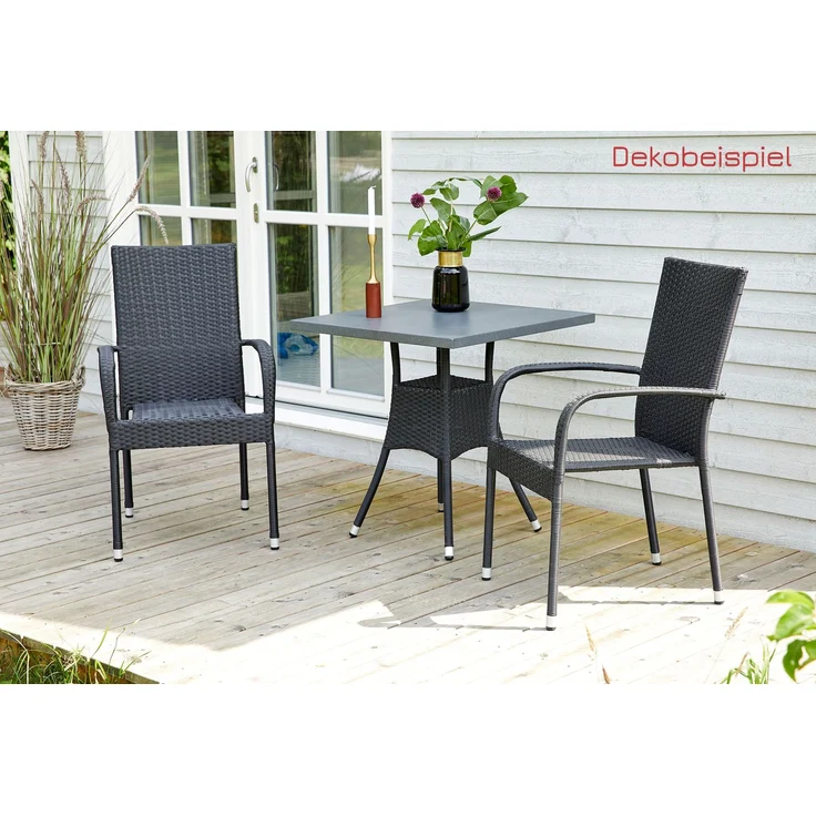 LC Garden »Lübeck« Gartenstuhl Polyrattan