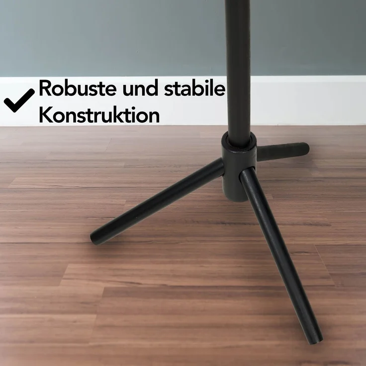 Brixy Garderobenständer - Stehgarderobe - 8 Haken - 175 cm - Garderobenständer Holz - Garderobenständer - Schwarz – Bild 5