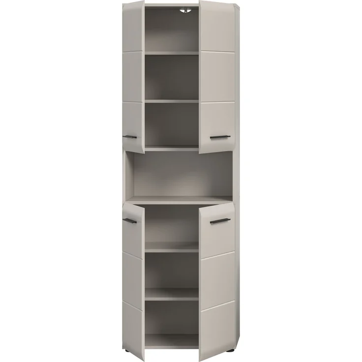 Ice Badschrank hoch in Kaschmir Nachbildung matt – Bild 3