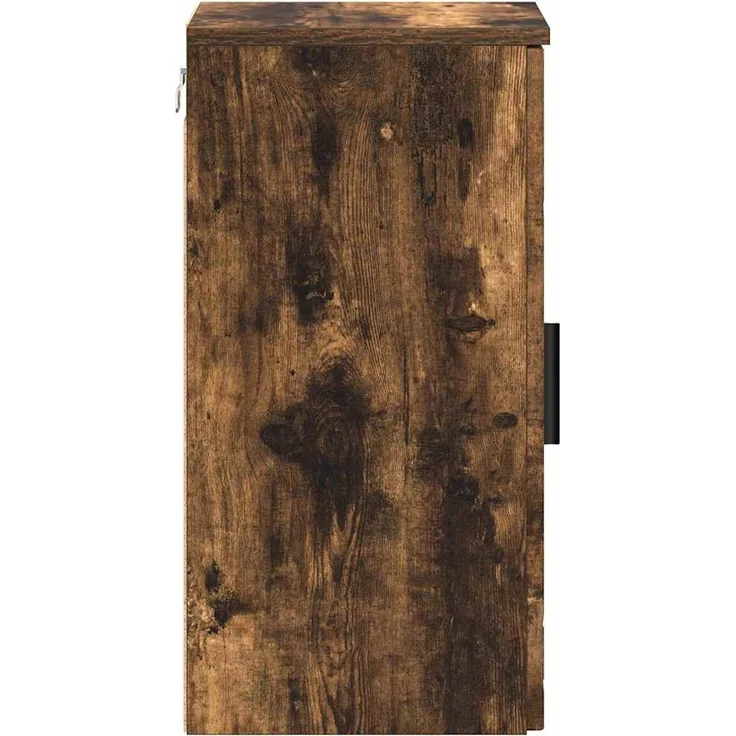 vidaXL Badezimmerschrank mit Tür Geräucherte Eiche 30 x 31,5 x 61 cm 883349 – Bild 6