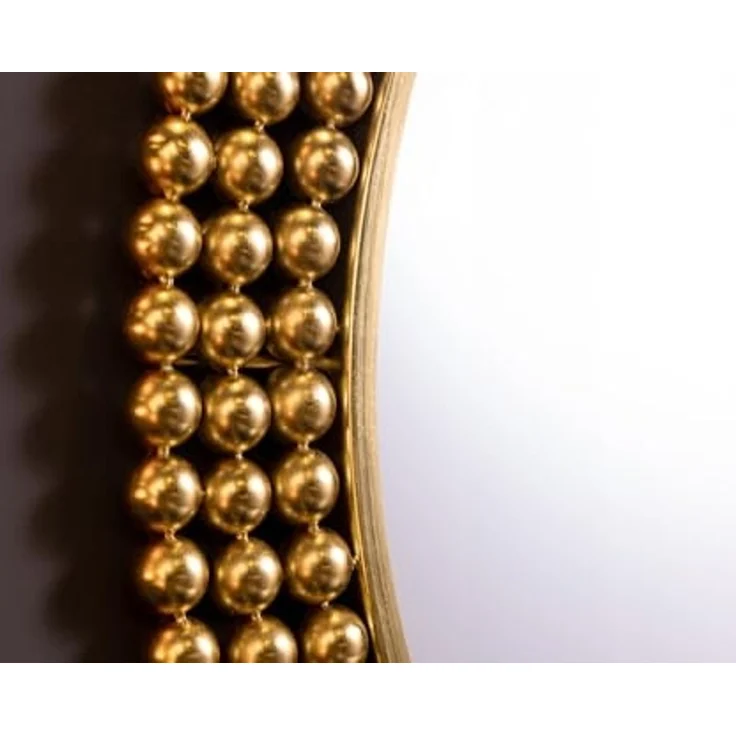 riess-ambiente Wandspiegel PEARLS Ø75cm gold (Einzelartikel, 1-St), Flur · Metall · Rahmen · rund · dekorativ · Schlafzimmer · Design – Bild 4